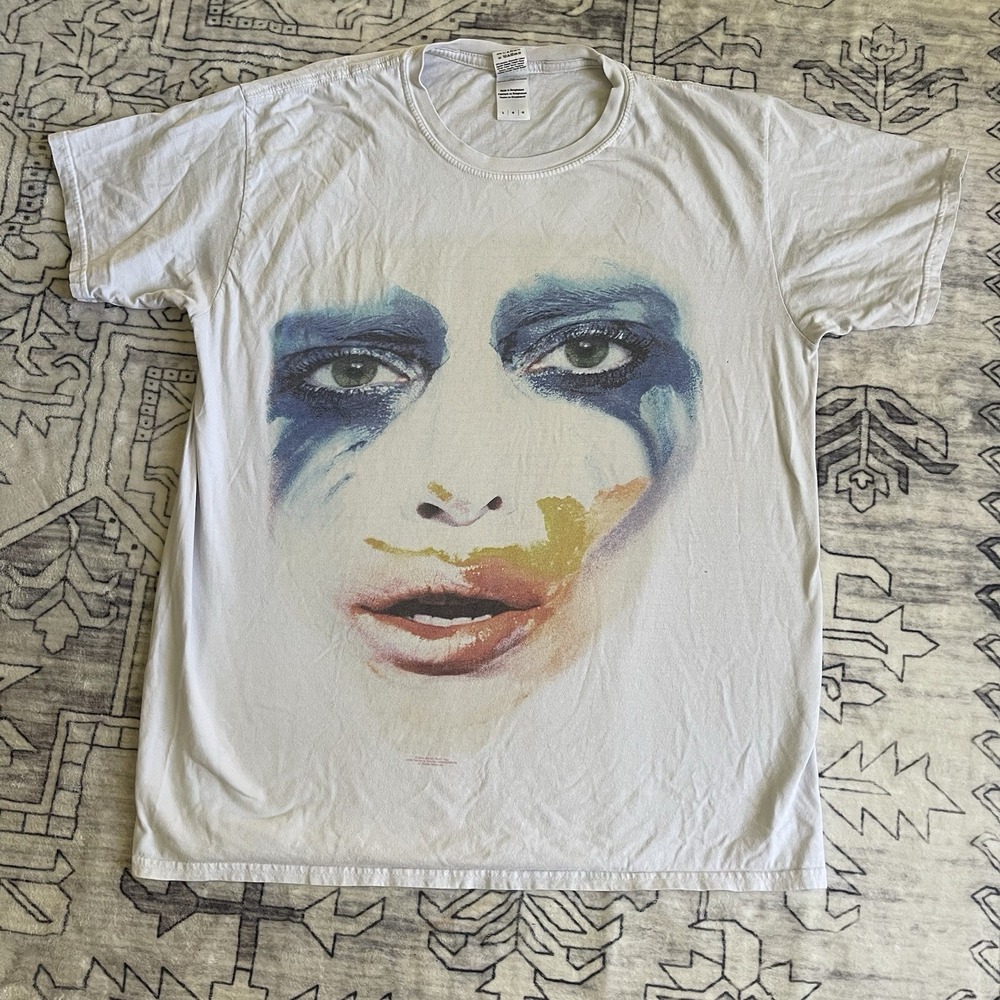 Lady Gaga ArtRave The ARTPOP Ball 2014 Tour T-Shirt White Large